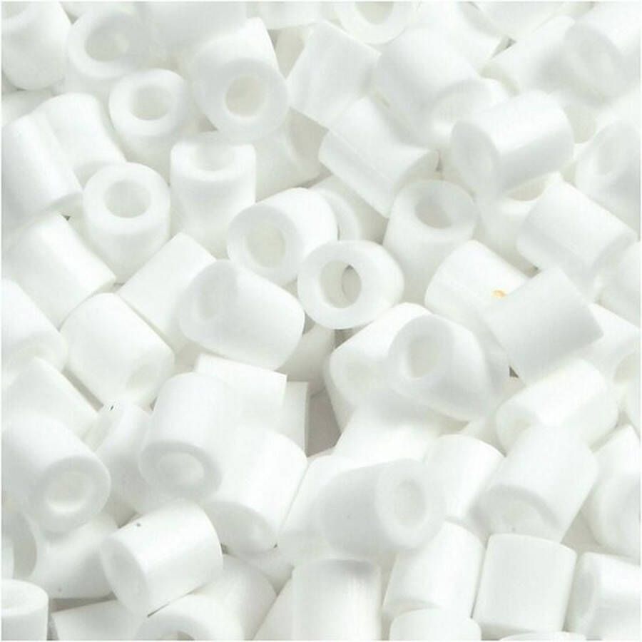 Strijkkralen Nabbi Kralen Voor Onderplaten En Sieraden Wit (32221) Medium Afm 5x5mm Gatgrootte 2 5 mm 1100 stuks