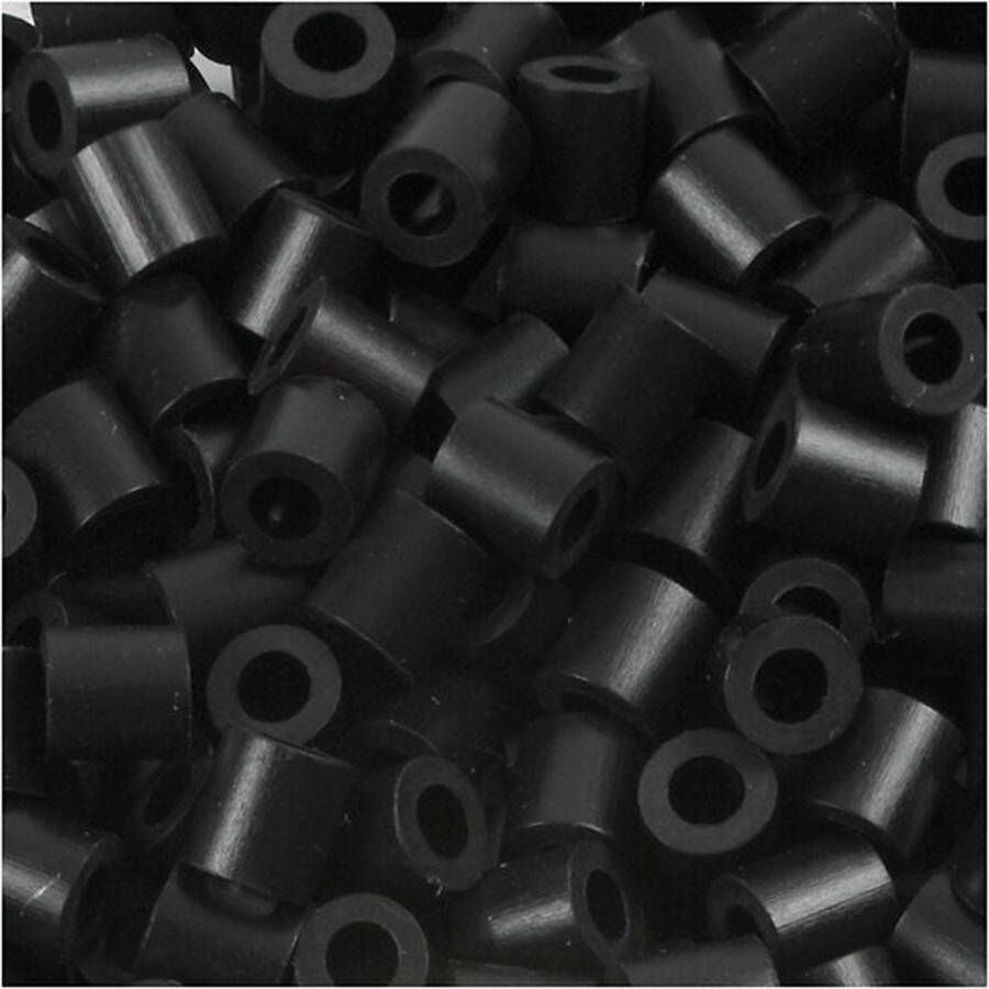 Strijkkralen Nabbi Kralen Voor Onderplaten En Sieraden Zwart Schwarz (32220) Medium Afm 5x5mm Gatgrootte 2 5 mm 1100 stuks