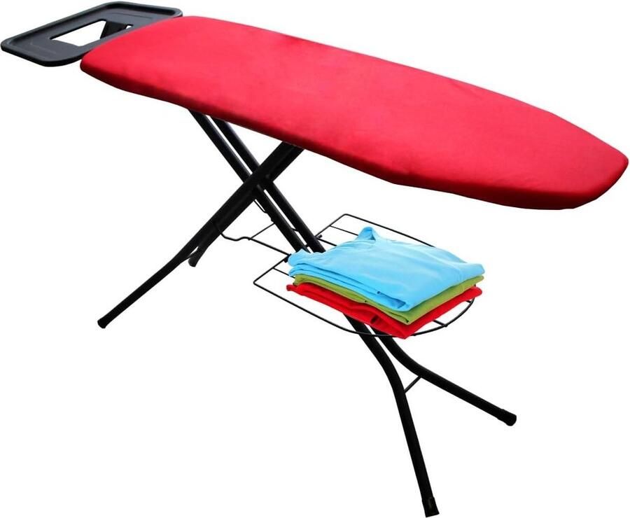 Strijkplank 120 x 38 cm voorzien van wasrek Burdeos