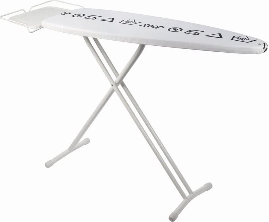 Strijkplank 124 x 40 cm Wit Strijkoppervlak Extra Breed