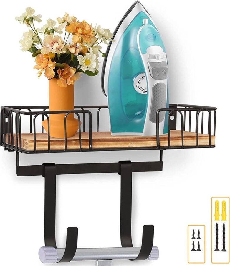 Strijkplank Hanger Wandmontage Sterke Beladingscapaciteit T- en Y-vormige Benen Wasserij Kamers Slaapkamers Garderobes ophangsysteem strijkplank