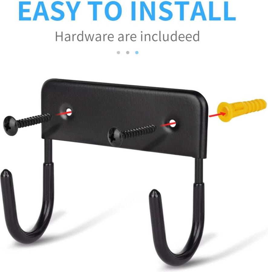 Strijkplank Hanger Wandmontage Strijkplank Houder Organizer Wandrek Wandmontage Strijkplank Houder Plank voor Wasruimtes (zwart)