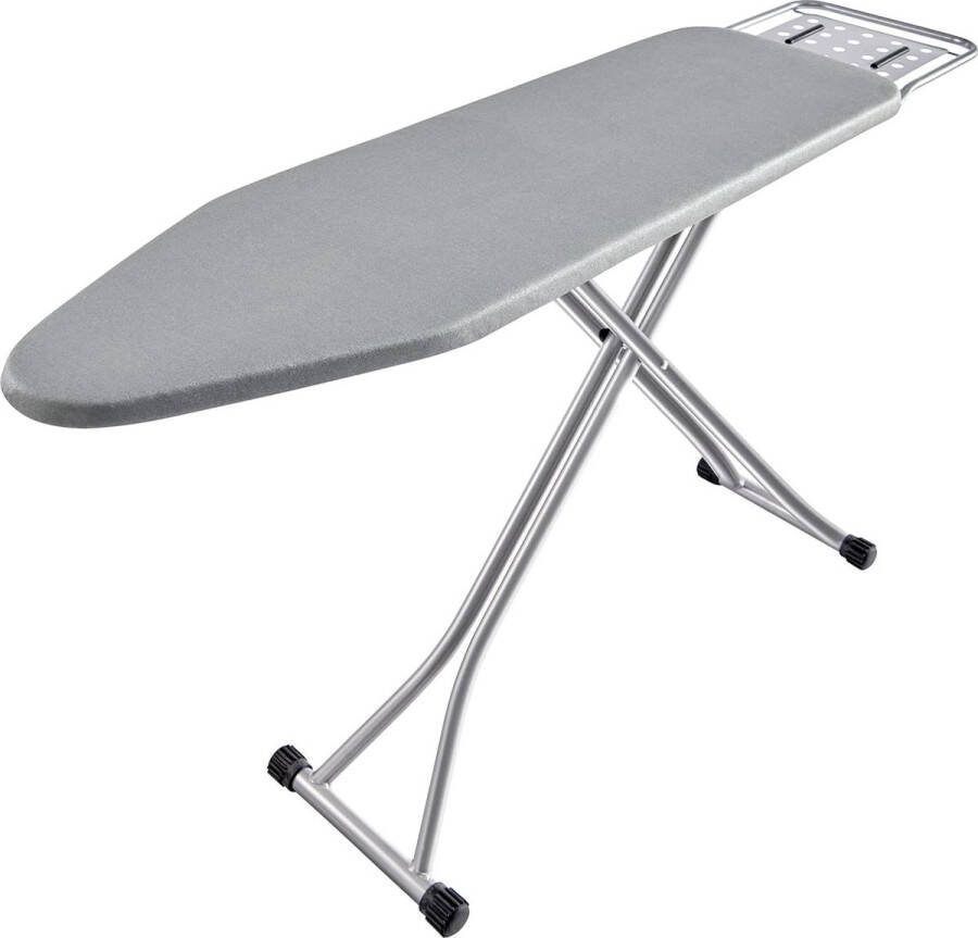 Strijkplank hittebestendige strijkplankhoes met stoomstrijkijzersteun antislip opvouwbare strijkstandaard. Robuust metalen frame met poten voor strijkijzers (34 * 88 * 134 cm) in zilvergrijs