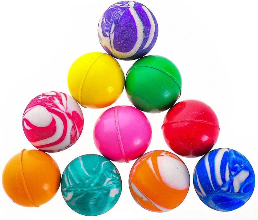 Stuiterballen 10stuks in netje 25mm