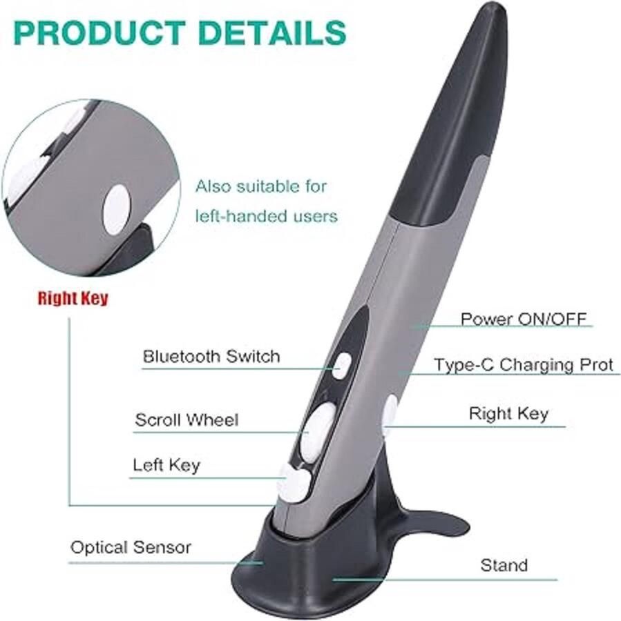 Stylus voor computer Pocket Mouse Custom Innovative Wireless Vertical Mouse