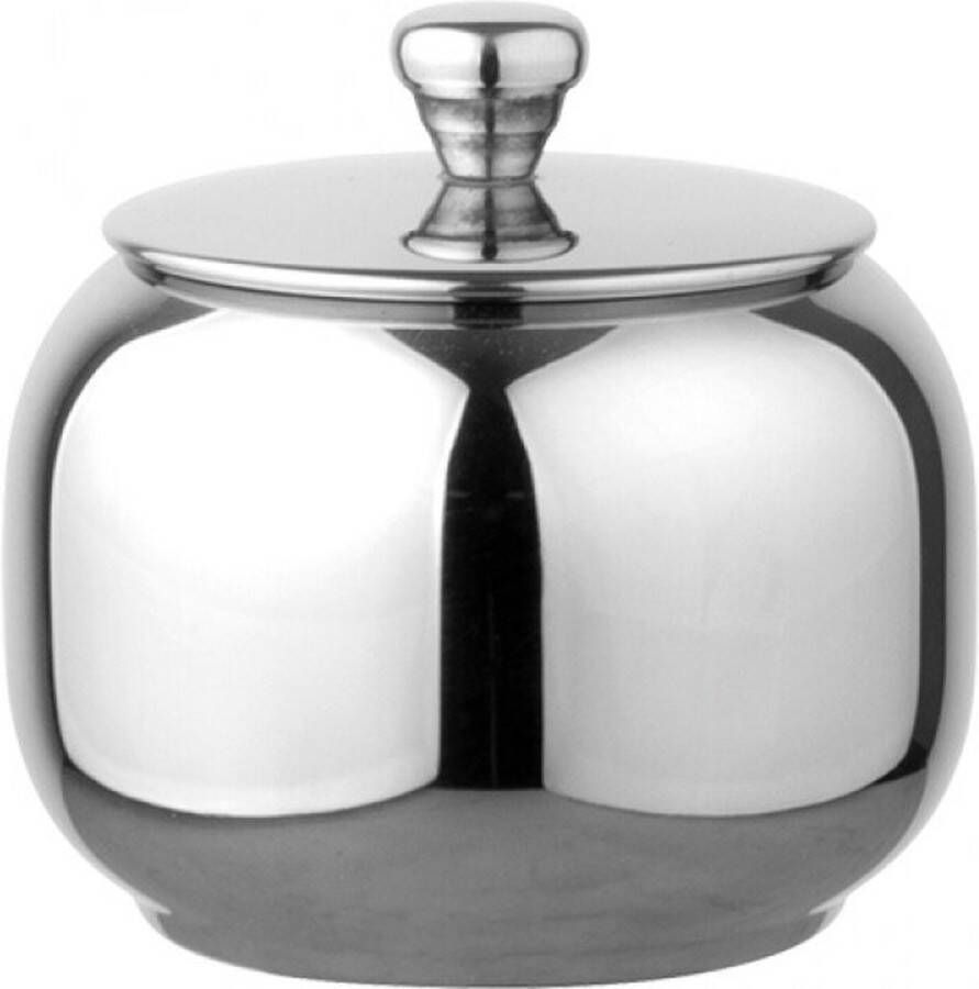 Suikerpot Emga: Hoogte 80 mm; Diameter 90 mm; Capaciteit 350 ml