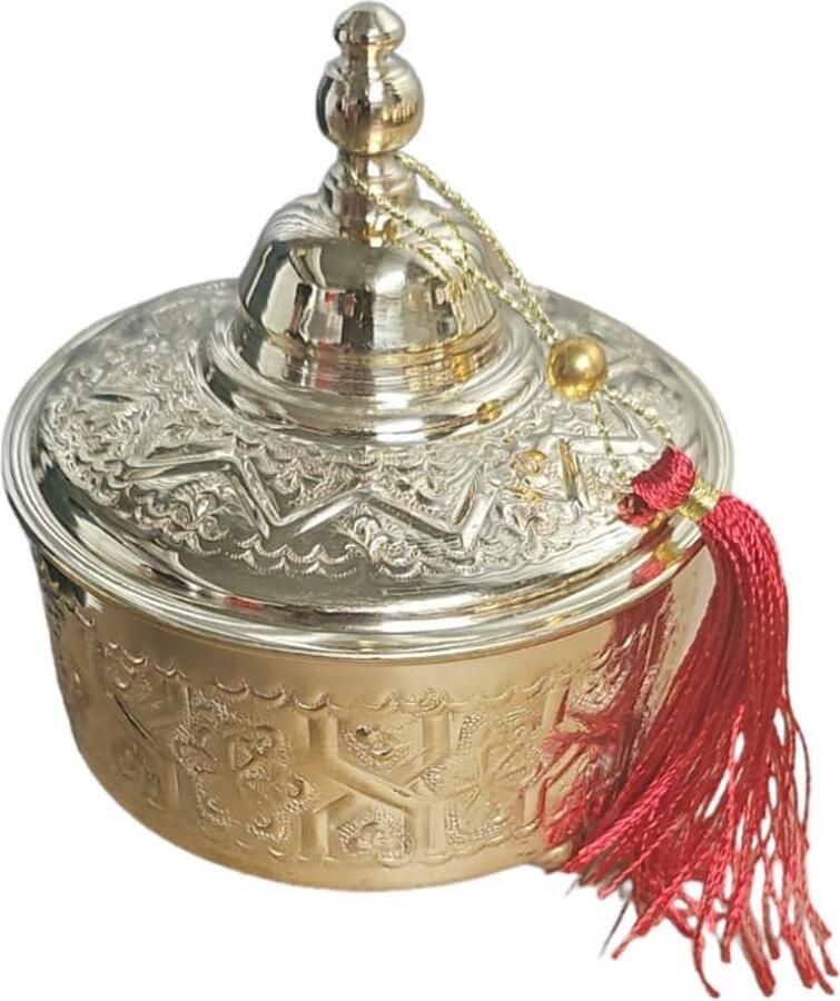 Suikerpot messing goud L