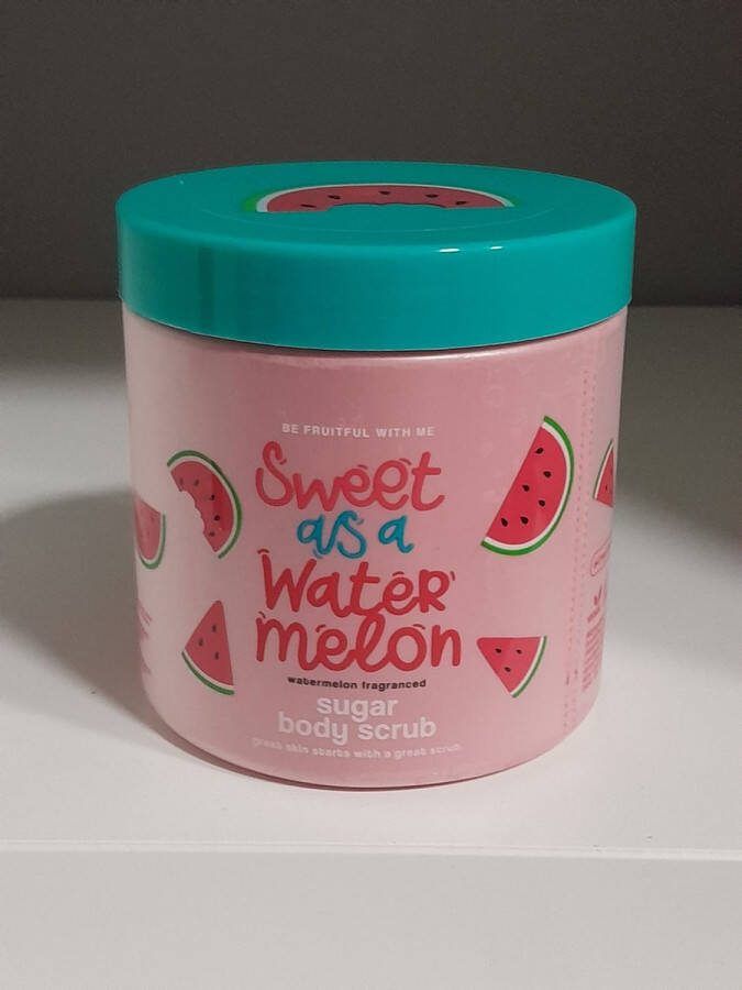 Suikerscrub Watermeloen Body Scrub voor hele lichaam 600 gram