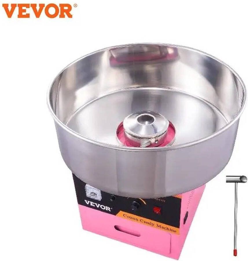One Stop Shop Suikerspinmachines Tafelmodel Suikerspin Suikerspinmaker Voor Feestjes en partijen Kinderfeestje Cotton Candy Kunststof Roze