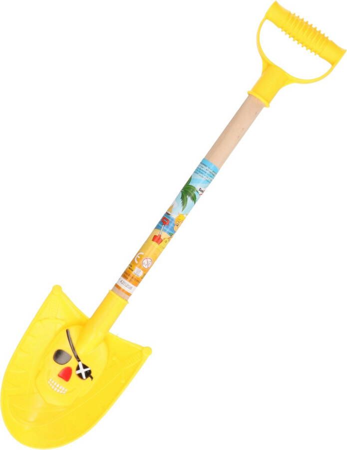 Merkloos Summerplay Speelgoed piraten schep voor kinderen punt kunststof geel 49 cm Speelgoedschepjes