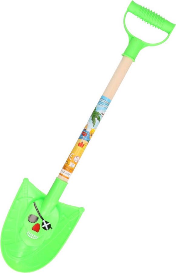 Merkloos Summerplay Speelgoed piraten schep voor kinderen punt kunststof groen 49 cm Speelgoedschepjes