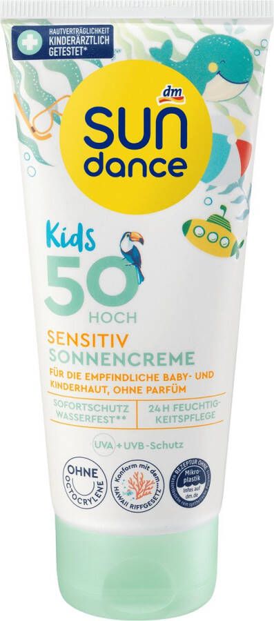 SUNDANCE Zonnebrand crème Kids sensitive SPF 50 100 ml