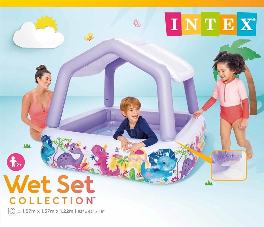 Sunshade Kinderzwembad 157cm x 157cm x 122cm
