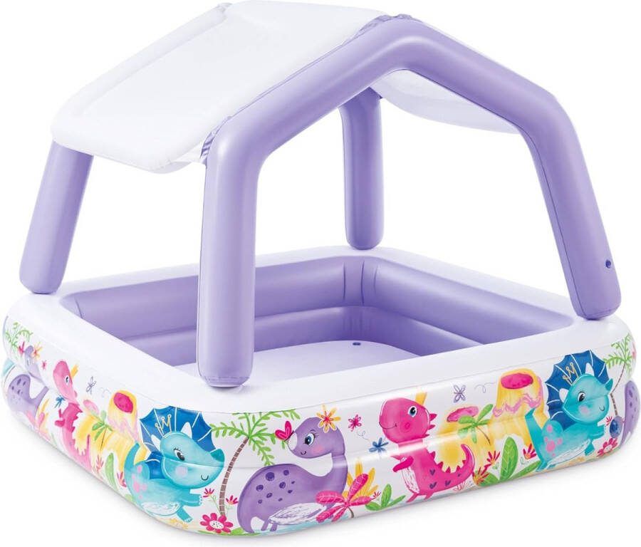 Sunshade Kinderzwembad 157cm x 157cm x 122cm met Zonnedak Ideaal voor Kinderen
