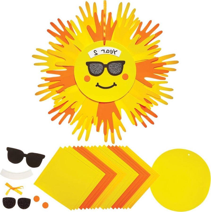 Sunshine Handprint Classpack Kit Knutselpakketten voor kinderen Creatief handafdruk knutselpakket