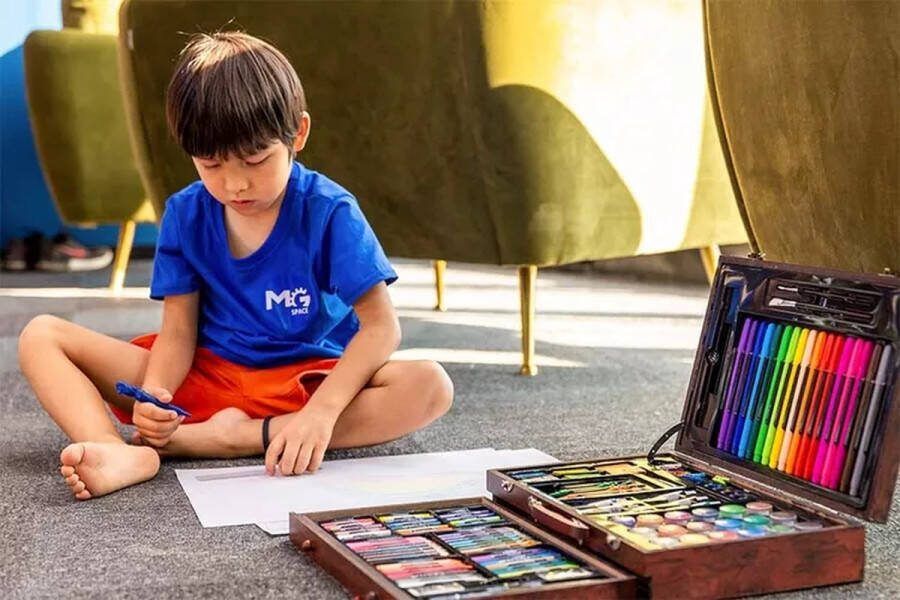 Super Artist 123 delige teken verf en knutselset