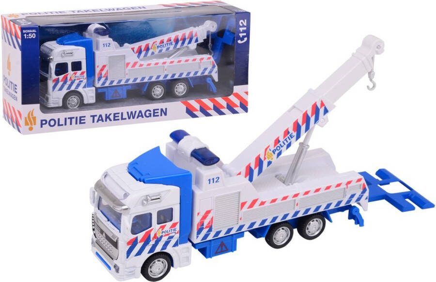 Coppens Super Cars 1-1-2 pull back politie takelwagen 1:50 OP=OP