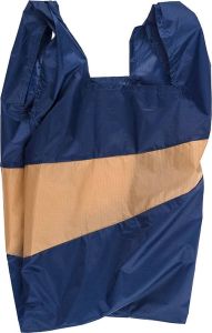 Susan Bijl The New Shoppingbag Navy & Camel Large
