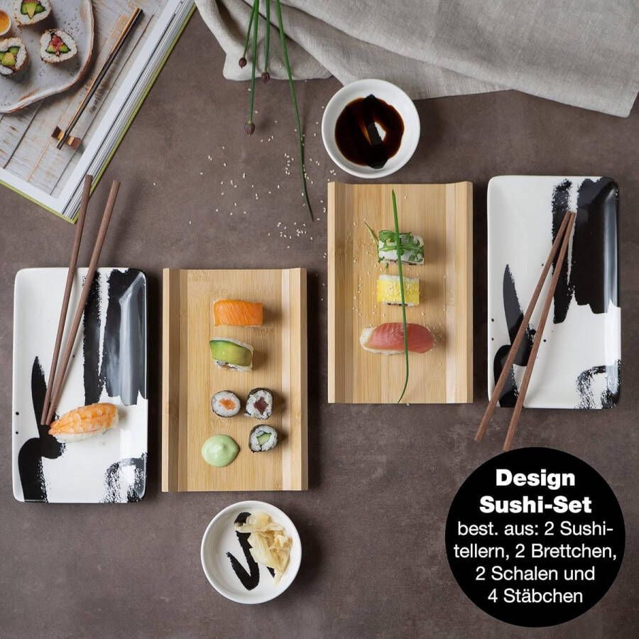 Sushi Gerechten Set Eetstokjes Dienblad Aziatische Gerechten Set