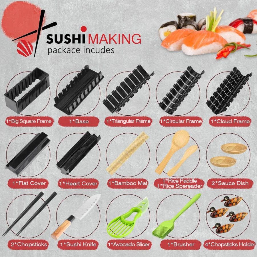 Sushi Gerechten Set Eetstokjes Dienblad Aziatische Gerechten Set