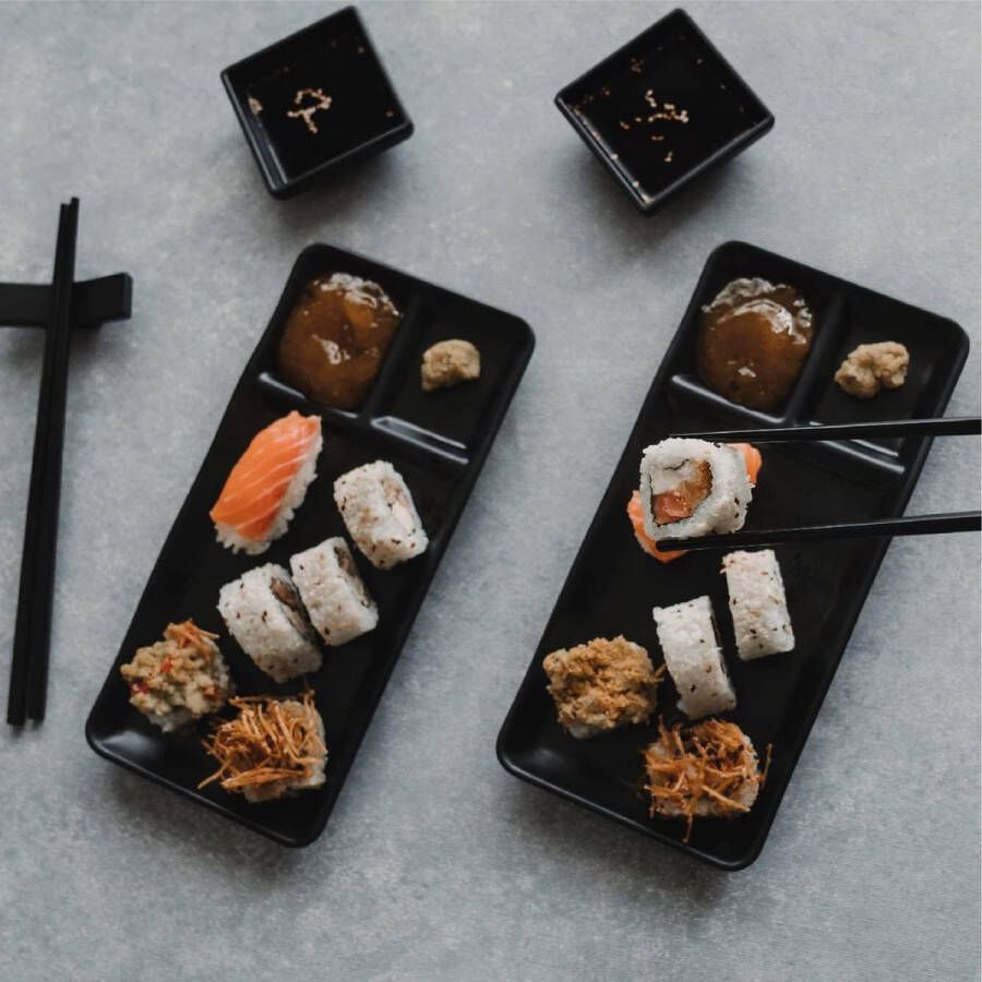 Sushi Gerechten Set Eetstokjes Dienblad Aziatische Gerechten Set
