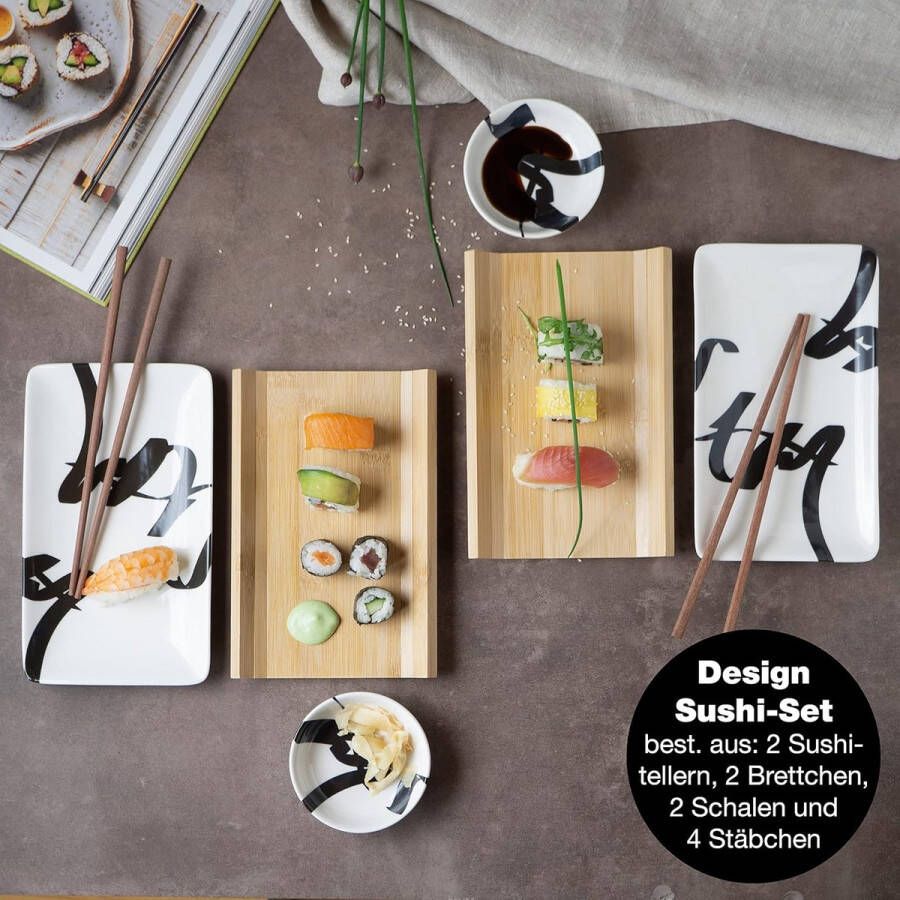 Sushi Gerechten Set Eetstokjes Dienblad Aziatische Gerechten Set