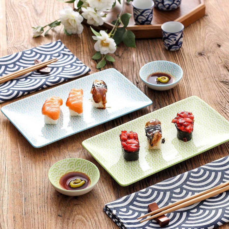 Sushi Gerechten Set Eetstokjes Dienblad Aziatische Gerechten Set