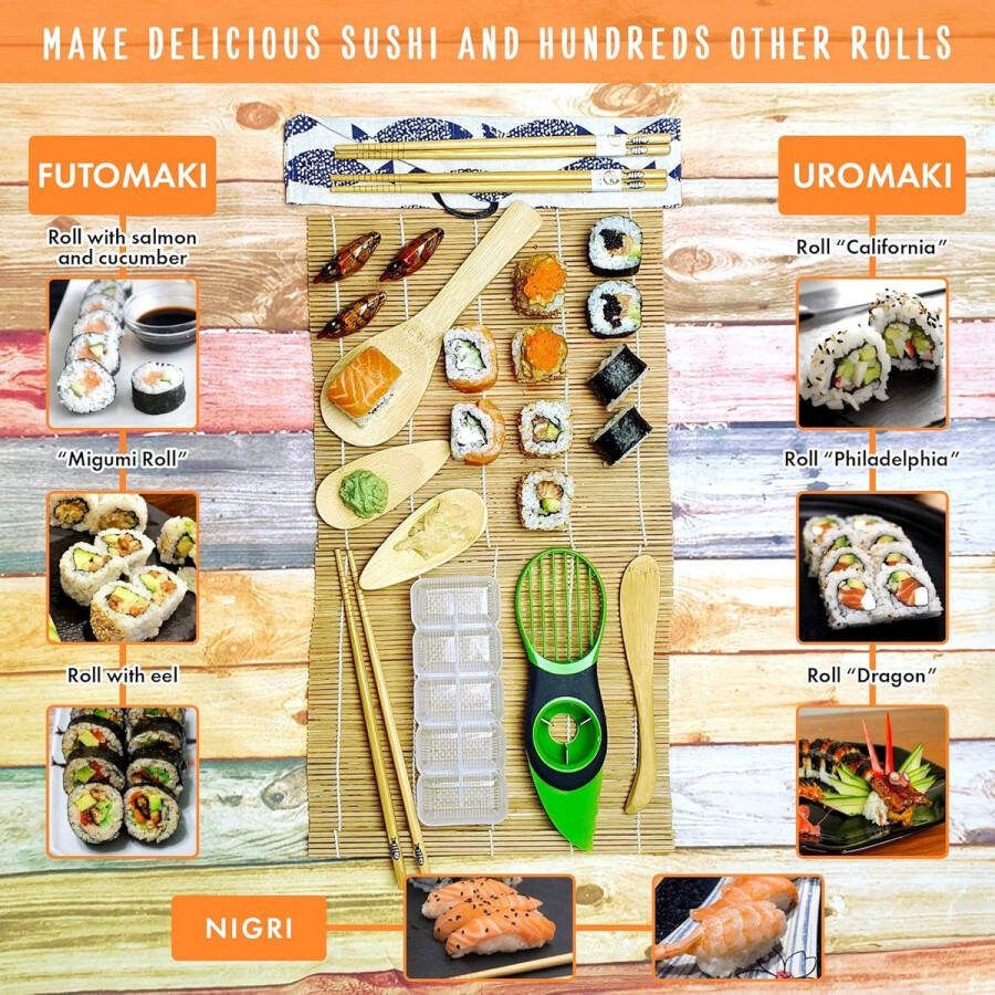 Sushi Gerechten Set Eetstokjes Dienblad Aziatische Gerechten Set