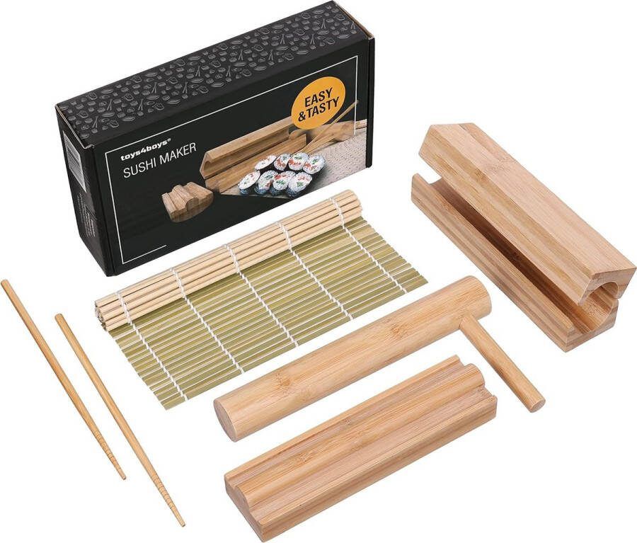 Sushi Maker Set Sushi Set om zelf te maken Sushi Roller Bazooka Sushi Kit Bamboemat Rolmat Sushi Machine 100% Bamboe