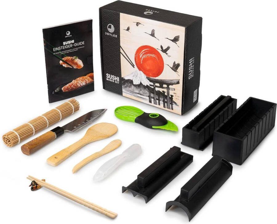 Sushi Maker Set XXL accessoirepakket incl. beginnershandleiding met instructies en recepten snelle en eenvoudige bereiding