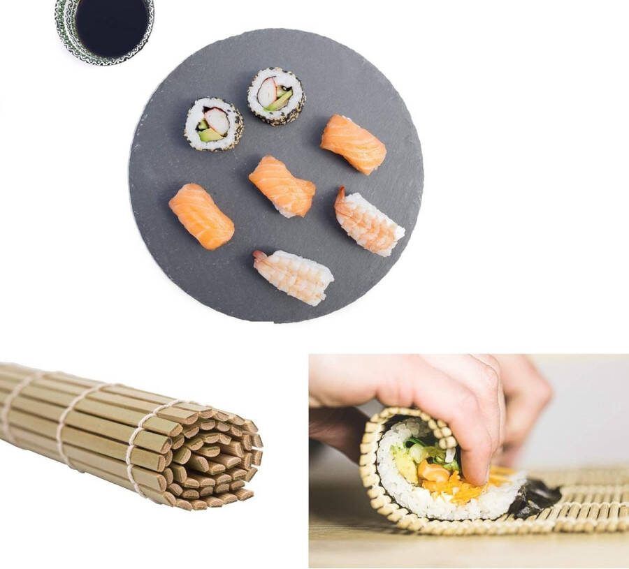 Sushi Rolling Mat 4 stuks Sushi Maker Kit 2 x Sushi Rolling Mats 1 x Rijstpeddel 1 x Rijstverspreider Geschikt voor beginners en ervaren