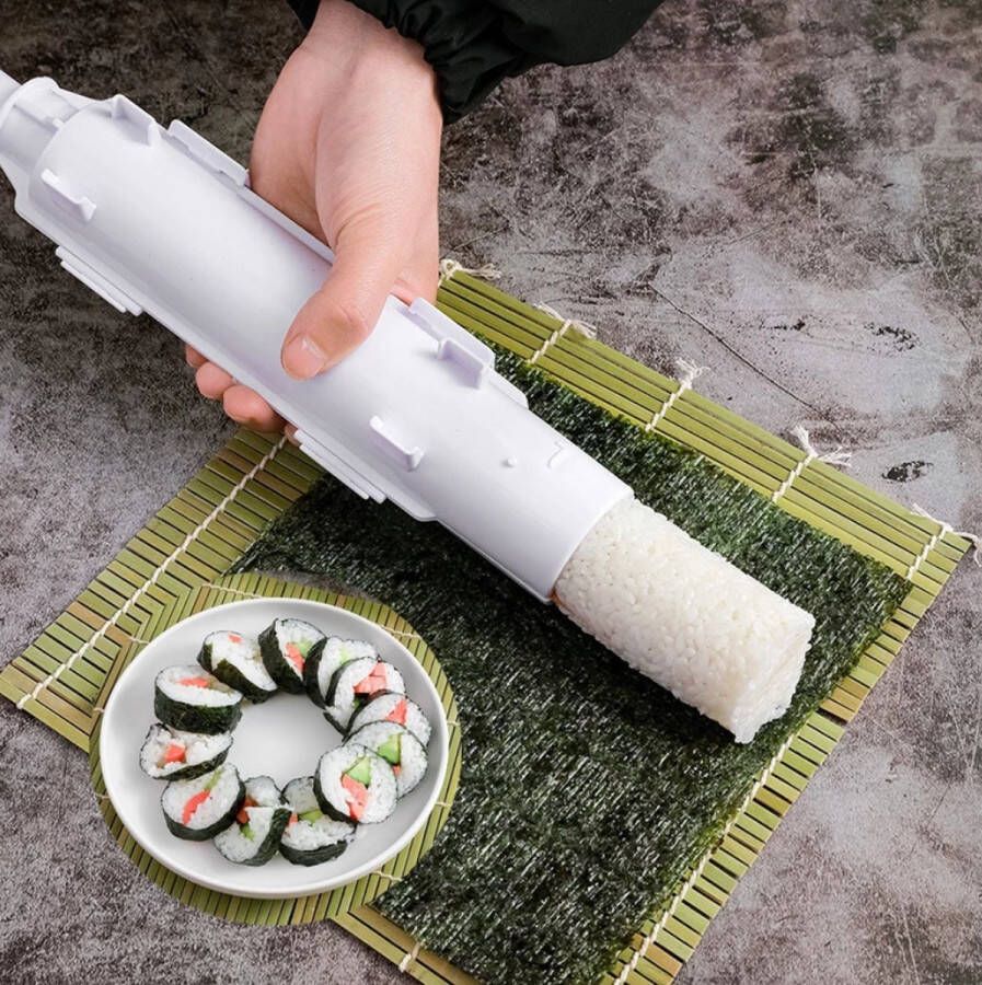 Sushi set Sushi maker wit Sushi kit Bazooka Zelf thuis Sushi maken
