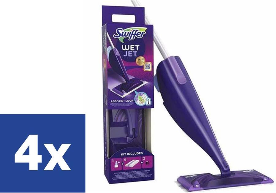 Swiffer WetJet Dweilsysteem Starterset 4 stuks