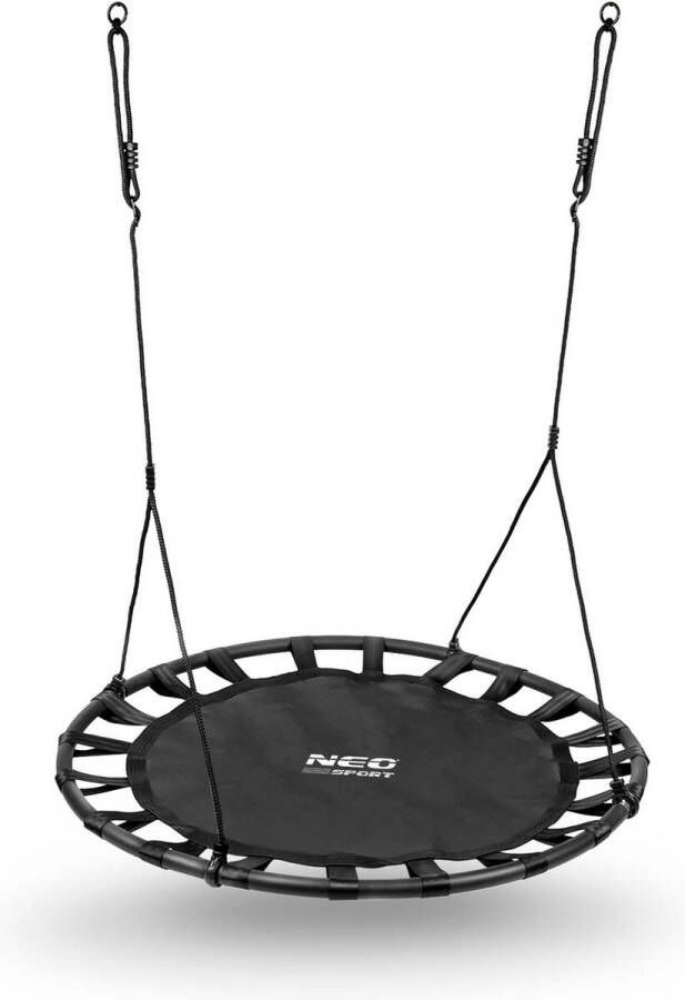 SWINGO XXL ooievaars nestschommel 120 cm zwart