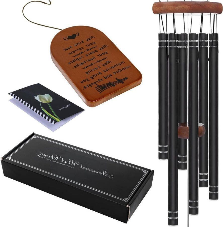 Sympathie Windgong Herdenking Verlies Geliefde Prime Sympathie Geschenk Herdenkingsgeschenken Rouwgeschenken 32 Inch Houten Windgong voor Vader Moeder Echtgenoot