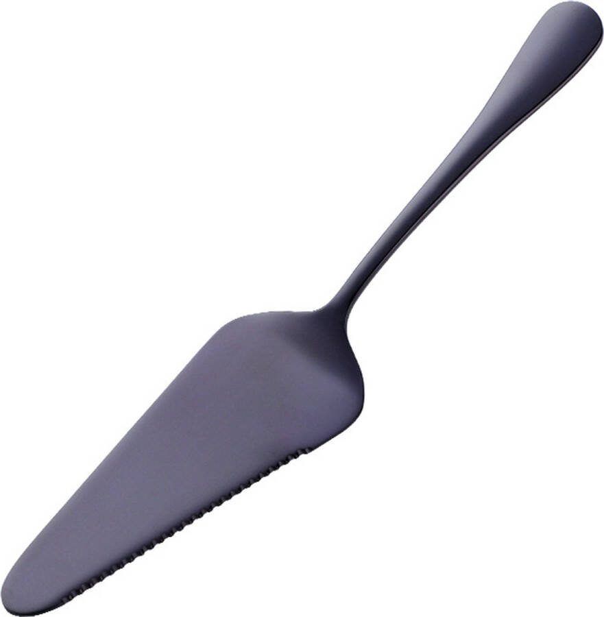 Taart Spatel Cake Spatel Gebakspatel Taartschep Taartsnijder Roestvrij Staal Pizza Spatel Taart Pizzaspatel Kaasbotermes Geschikt voor bakken 22.1x4.7cm Zwart