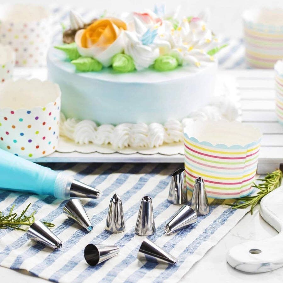 Taartaccessoires taartdecoratieset 26 spuitzakken