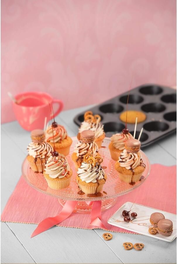 Taartevorm met hefbodem 28 cm quichevorm anti-aanbaklaag & inspiratie muffinvorm plaat voor 12 muffins muffin bakplaat 38 x 27 cm gecoat standaardgrootte