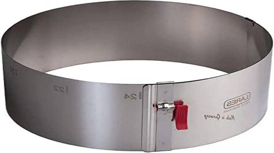 Taartring met klemhendel 18-30cm Ø H: 10cm traploos verstelbaar Made in Germany Cake ring