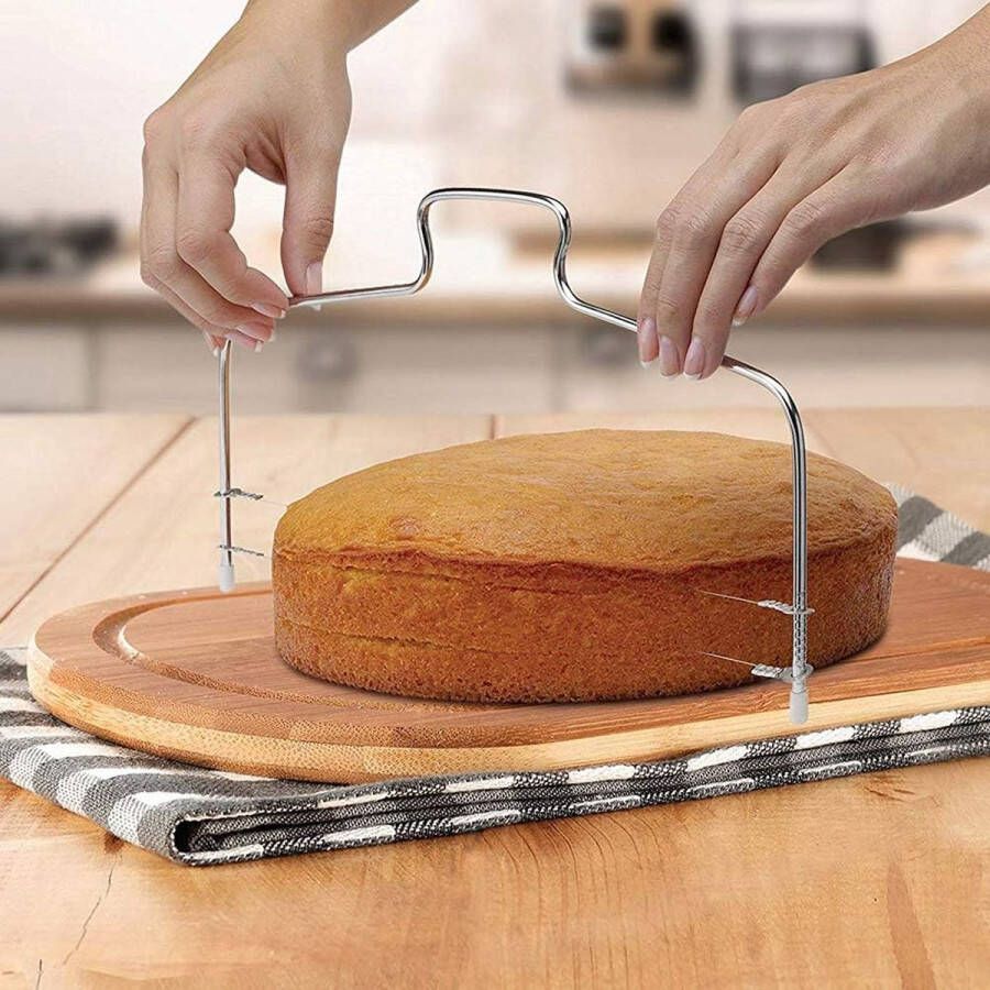 Taartschep set inclusief 2 spatels pizzaschep taartbodemverdeler bakken DIY voor cake pizza cake desserts en gebak decoreren