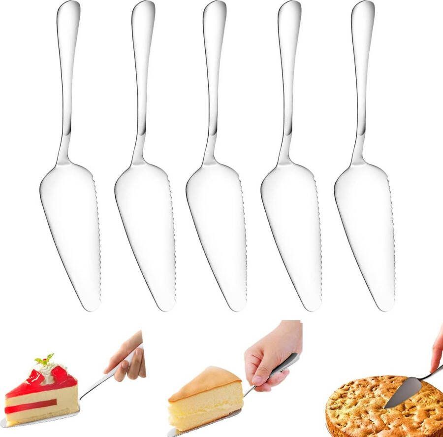 Taartschep van roestvrij staal taartschep met gekartelde randen taartschep van roestvrij staal voor restaurants keukens feestjes