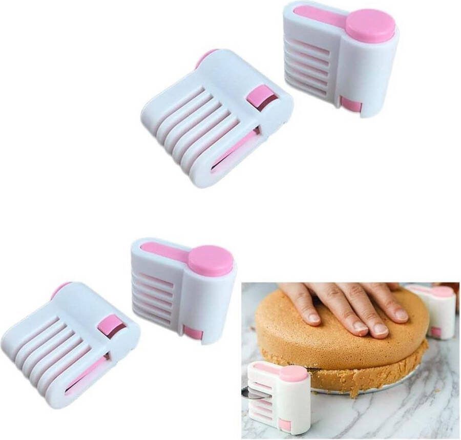 Taartsnijder 4 stuks brood plak cake nivelleren cake mes toast snijder voor cake bakken gereedschap