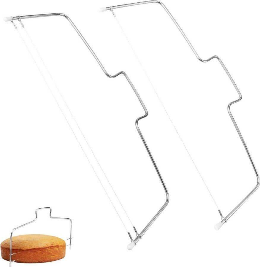 Taartsnijder Metalen Taartmessen 2 Stijlen 32 cm Verstelbare Snijlijn Taartbodems Snijden Keukenbakkerijen Dessertwinkels
