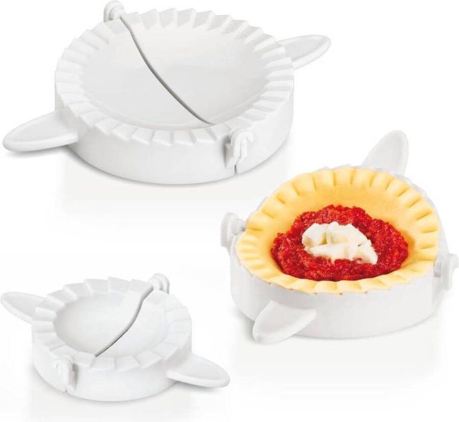 Taartsnijder Ravioli en steekzakjesvormer set van 3 keukengereedschap pasta accessoires