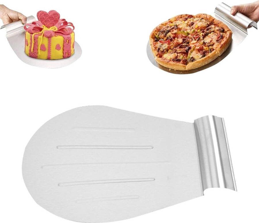 Taartsnijder Roestvrij Staal Pizzaschep en Taartschep Met Handgrepen Taartredder en Pizzaspatel