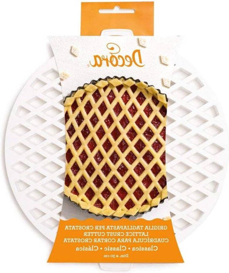 Taartsnijder Roostersnijder Classic Tart Wit Afm Ø 30 cm