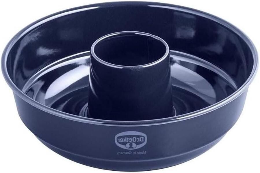 Taartvorm Frankfurter Krans 26 cm Donkerblauw Emaille Antiaanbaklaag Bakvorm Snij- en Krasbestendig 26 Stuks