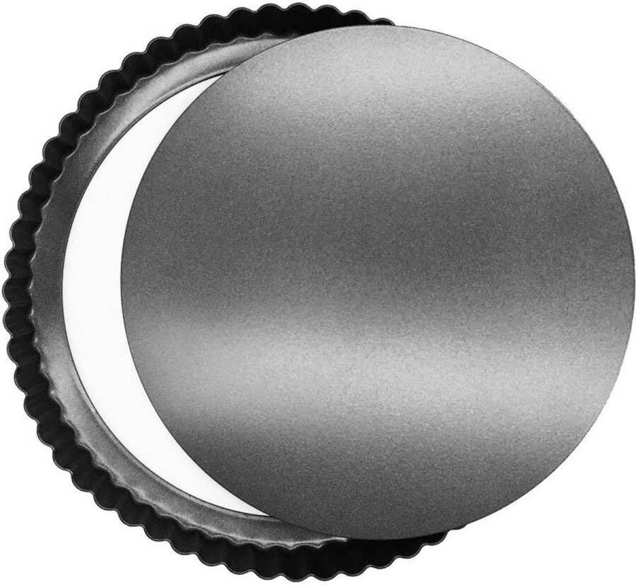 Taartvorm met hefbodem Ø 28 cm quichevorm met anti-aanbaklaag en optimale warmtegeleiding fruitcakevorm uitdrukkbare hefbodem