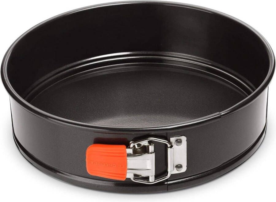 Taartvorm springvorm gehard antiaanbaklaag rond 26 cm zwart met toevoeging van keukenaccessoires Springvorm