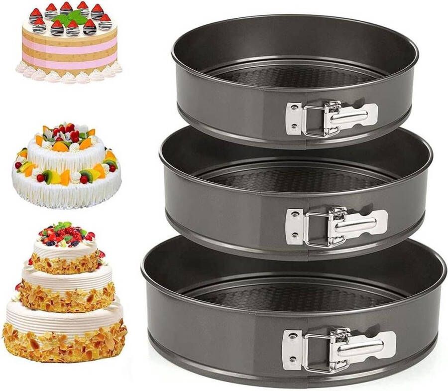 Taartvormset Rond 24 cm 26 cm 28 cm Bakvormen voor Cake Springvorm